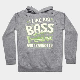 I Like Big Bass And I Cannot Lie Funny Fishing Hoodie